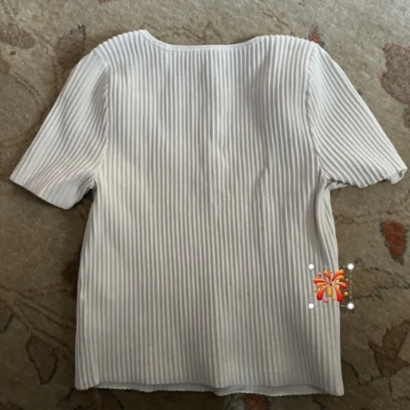 Madewell Ribbed Cream Tank Top - Picture 3 of 4